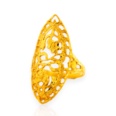 Anillo largo, grande para mujer